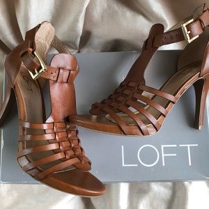 LOFT Leather Sandals Sz 8